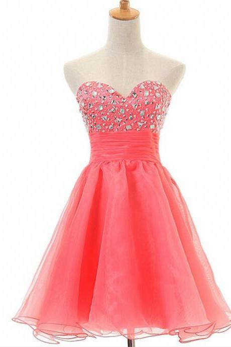 Short Pink Homecoming Dresses One Shoulder Homecoming Dressshort Prom Dressesmini Dress For 